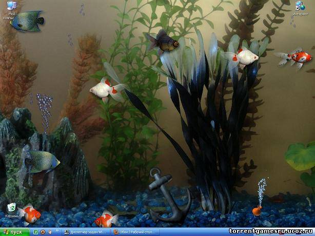 Живой аквариум на рабочем столе Скачать торрент